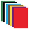 Картон цветной А4 немелованный (матовый), 8 листов 8 цветов, в папке, BRAUBERG, 200х290 мм, "Кот-рыболов", 129910