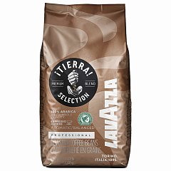 Кофе в зернах LAVAZZA "Tierra Selection", 1000 г, вакуумная упаковка, FOOD SERVICE, ш/к 51423 фото