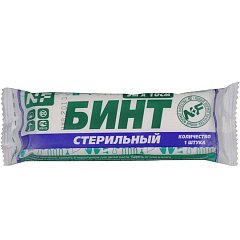 Бинт марлевый стерильный 10 см х 5 м, плотность 28 (±2) г/м2, индивидуальная упаковка, NF фото
