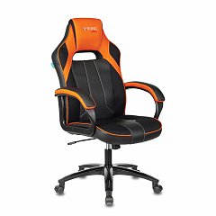 Кресло компьютерное Zombie VIKING 2 AERO, экокожа/ткань, черное/оранжевое, 1364177 фото