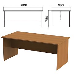 Стол для переговоров "Монолит", 1800х900х750 мм, цвет орех гварнери, СМ18.3 фото
