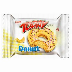 Кекс TODAY "Donut" со вкусом Банана, ТУРЦИЯ, 24 шт по 40 г в шоубоксе, 1369 фото