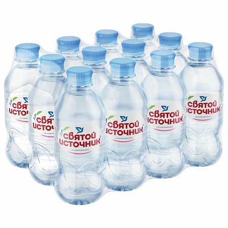 Вода негазированная питьевая "Святой источник", 0,33 л, пластиковая бутылка фото