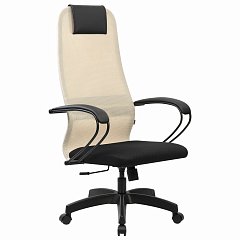 Кресло BRABIX PREMIUM "Ultimate EX-800" пластик, плотная двойная сетка Х2, черное/бежевое, 532916 фото