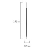 Стержень шариковый BRAUBERG 142 мм, СИНИЙ, чернила DOCUMENTAL (Германия), евронаконечик, 0,35 мм,170373, BP109R