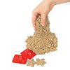 Песок для лепки кинетический BRAUBERG KIDS, песочный, 500 г, 2 формочки, ведерко, код