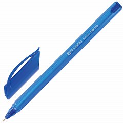 Ручка шариковая масляная BRAUBERG "Extra Glide Tone", СИНЯЯ, трехгранная, узел 0,7 мм, линия письма 0,35 мм, 142924 фото