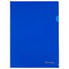 Папка-уголок жесткая А4 синяя 0,15мм, BRAUBERG EXTRA, 27хххх, 271702