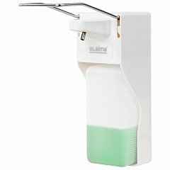 Дозатор локтевой для жидкого мыла и геля-антисептика, с еврофлаконом 1 л, LAIMA, ABS-пластик, 607325, X-2265 фото