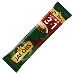 Кофе растворимый JACOBS "3 в 1 Крепкий”, 13,5г, пакетик, ш/к 70756, 8060229 фото