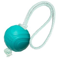 Игрушка для собак "Мячик с веревкой", 75мм, серия ГАВ ГАМЫЧ, Gamma фото