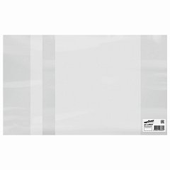 Обложка ПВХ для тетрадей и дневников, ЮНЛАНДИЯ, с закладкой, 110 мкм, 210х350 мм, штрих-код, 229307 фото