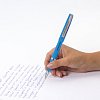 Ручка шариковая масляная с грипом BRAUBERG "Roll", СИНЯЯ, корпус синий, узел 0,7 мм, линия письма 0,35 мм, 143005