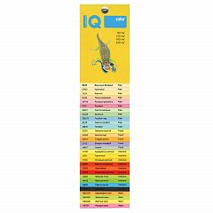 Бумага цветная IQ color БОЛЬШОЙ ФОРМАТ (297х420 мм), А3, 160 г/м2, 250 л., пастель, желтая, YE23 фото