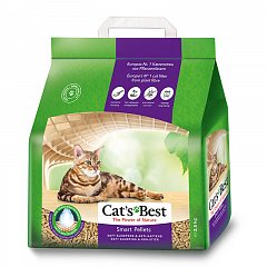 Наполнитель для кошачьих туалетов Cat's Best Smart Pellets 5л*2,5кг, древесный комкующийся фото