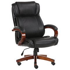 Кресло офисное BRABIX PREMIUM "Magnum EX-701", дерево, рециклированная кожа, черное, 531827 фото