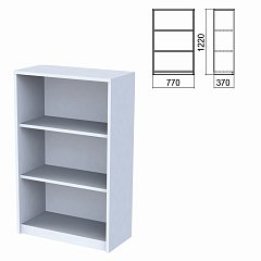 Шкаф (стеллаж) "Арго", 770х370х1220 мм, 2 полки, серый фото