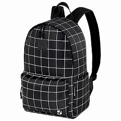 Рюкзак BRAUBERG POSITIVE универсальный, карман-антивор, "Checkered", 42х28х14 см, 271684 фото