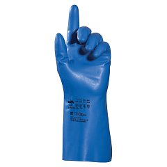 Перчатки нитриловые MAPA Optinit/Ultranitril 472, КОМПЛЕКТ 10 пар, размер 8 (M), синие фото