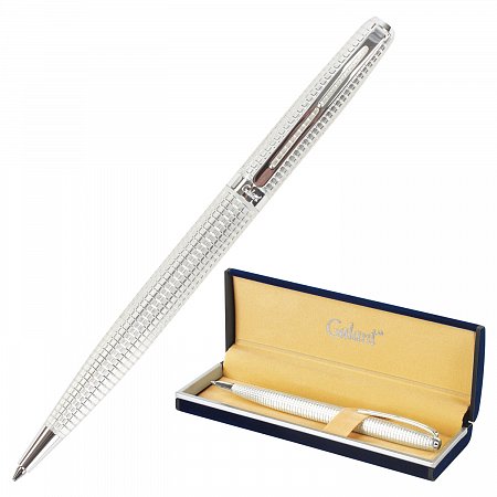 Ручка подарочная шариковая GALANT "Royal Platinum", корпус серебристый, хромированные детали, пишущий узел 0,7 мм, синяя, 140962 фото