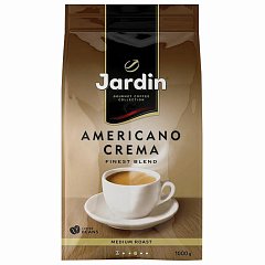 Кофе в зернах JARDIN (Жардин) "Americano Crema", натуральный, 1000 г, вакуумная упаковка, 1090-06-Н фото