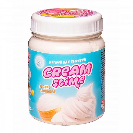 Слайм (лизун) "Cream-Slime", с ароматом пломбира, 250 г, SLIMER, SF02-I фото