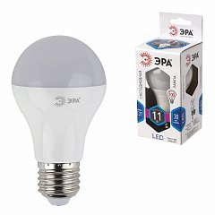 Лампа светодиодная ЭРА, 11 (100) Вт, цоколь E27, грушевидная, холодный белый свет, 30000 ч., LED smdA60-11w-840-E27, Б0020533 фото
