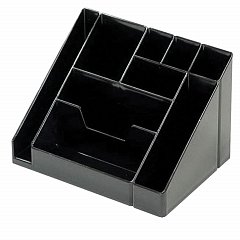 Подставка-органайзер "Каскад", 115х160х105 мм, 9 отделений, черная, ОР11 фото
