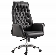 Кресло офисное BRABIX PREMIUM "Legacy EX-750", синхромеханизм, алюминий, экокожа, черное, 532492 фото