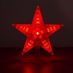 Звезда на ель ЗОЛОТАЯ СКАЗКА "Digital" 31 LED, 21,5 см, цифровая смена режимов, 591273 фото