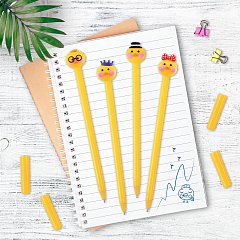 Ручка с топпером шариковая ЮНЛАНДИЯ "Цыпленок", корпус ассорти, СИНЯЯ, пишущий узел 0,7 мм, 143808 фото