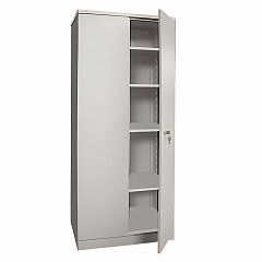 Шкаф металлический офисный НАДЕЖДА "ШМС-4", 1850х756х452 мм, разборный, 2 места фото