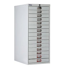 Шкаф металлический для документов ПРАКТИК "MDC-A3/910/15", 15 ящиков, 910х347х546 мм, собранный фото