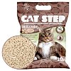 Наполнитель для кошек комкующийся растительный CAT STEP Wood Pellets 10 л