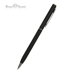 Ручка шариковая BRUNO VISCONTI "Palermo", черный металлический корпус, 0,7мм, синяя,, 20-0250/01 фото