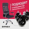 Колеса (ролики) BRABIX для кресла мягкие, резиновые, КОМПЛЕКТ 5 шт., шток d - 11 мм, в коробе, 532524