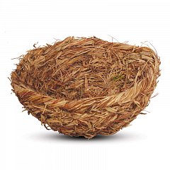 Гнездо NATURAL для птиц из луговых трав, d170*70мм, Triol фото