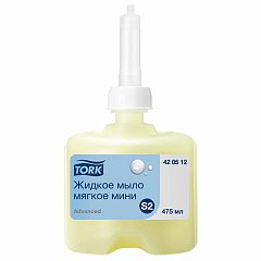 Картридж с жидким мылом одноразовый TORK (Система S2) Advanced, 0,475л, мягкое, 42051, 420512 фото