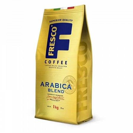 Кофе в зернах FRESCO "Arabica Blend", 1000г, зерно, вакуумная упаковка, ш/к 87071 фото