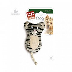 Игрушка для собак Кот с пищалкой 9см, серия PLUSH FRIENDZ фото