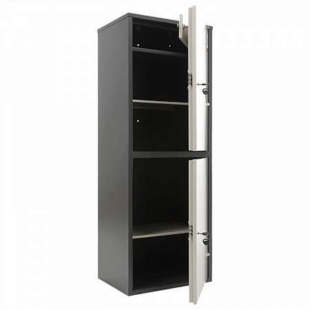 Шкаф металлический для документов AIKO "SL-125/2Т" ГРАФИТ, 1252х460х340 мм, 31 кг, сварной, S10799132502 фото