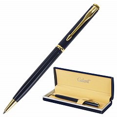 Ручка подарочная шариковая GALANT "Arrow Gold Blue", корпус темно-синий, золотистые детали, пишущий узел 0,7 мм, синяя, 140653 фото
