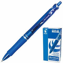 Ручка шариковая автоматическая с грипом PILOT "Acroball", СИНЯЯ, корпус тонированный синий, узел 0,7 мм, линия письма 0,28 мм, BPAB-15F фото