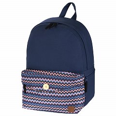 Рюкзак BRAUBERG, универсальный, сити-формат, синий, карман с пуговицей, 20 литров, 40х28х12 см, 225352 фото