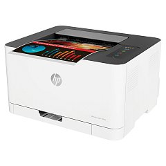 Принтер лазерный ЦВЕТНОЙ HP Color Laser 150nw А4, 18 стр./мин., 20000 стр./мес., Wi-Fi, сетевая карта, 4ZB95A фото