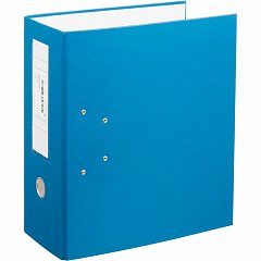 Папка-регистратор с двумя арочными механизмами (до 800 листов), покрытие ПВХ, 125 мм, синяя фото