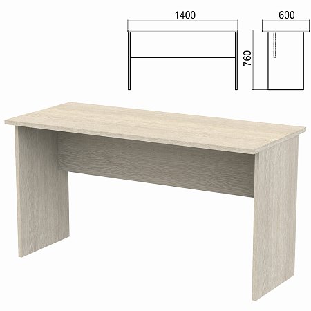 Стол письменный "Арго", 1400х600х760 мм, ясень шимо фото
