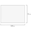Этикетка термотрансферная ПОЛИПРОПИЛЕНОВАЯ (100х72 мм), 500 этикеток в ролике, 115614