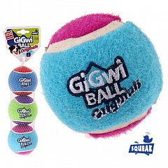 Игрушка для собак Три мяча с пищалкой 8см, серия GiGwi BALL Originals фото