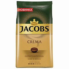 Кофе в зернах JACOBS "Crema", 1000 г, вакуумная упаковка, 8051592 фото